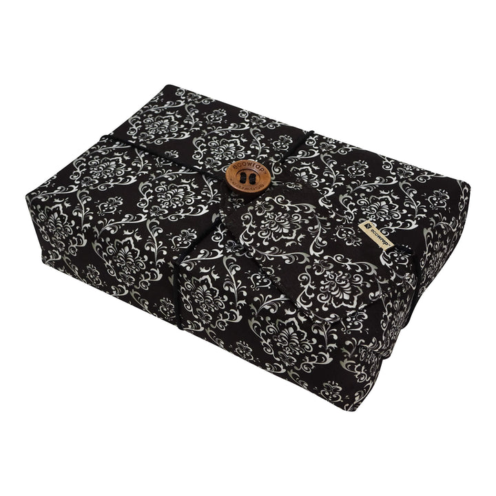 Black Damask - Fabric Gift Wrap