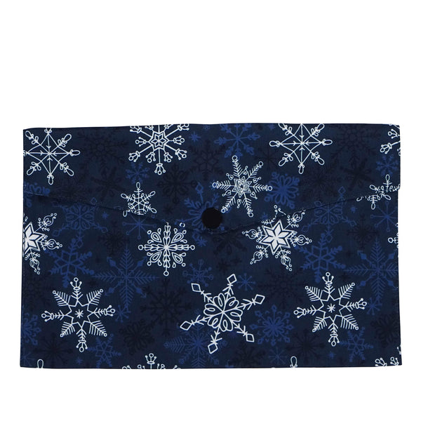 Blue Snowflakes - Fabric Enveloppe