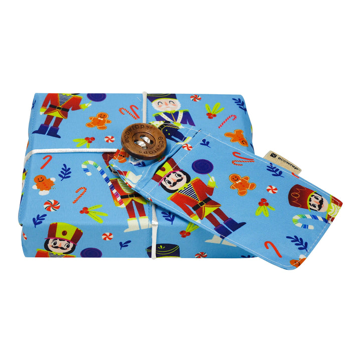Blue Nutcrackers - Fabric Gift Wrap