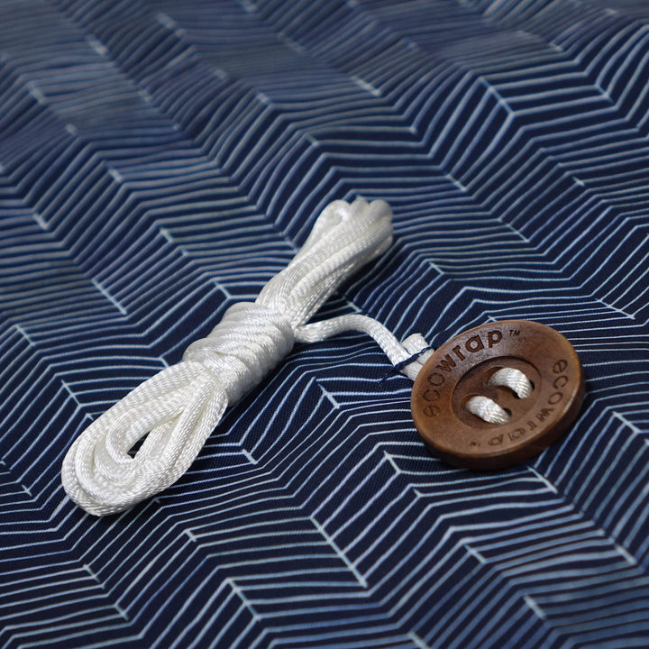 Navy Chevron - Fabric Gift Wrap