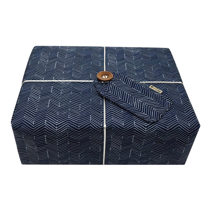 Navy Chevron - Fabric Gift Wrap