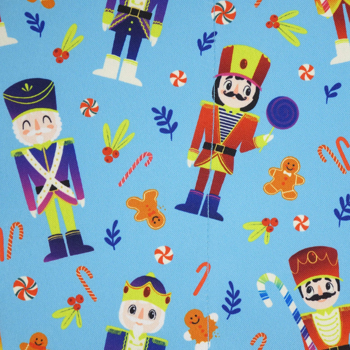 Blue Nutcrackers - Fabric Gift Wrap