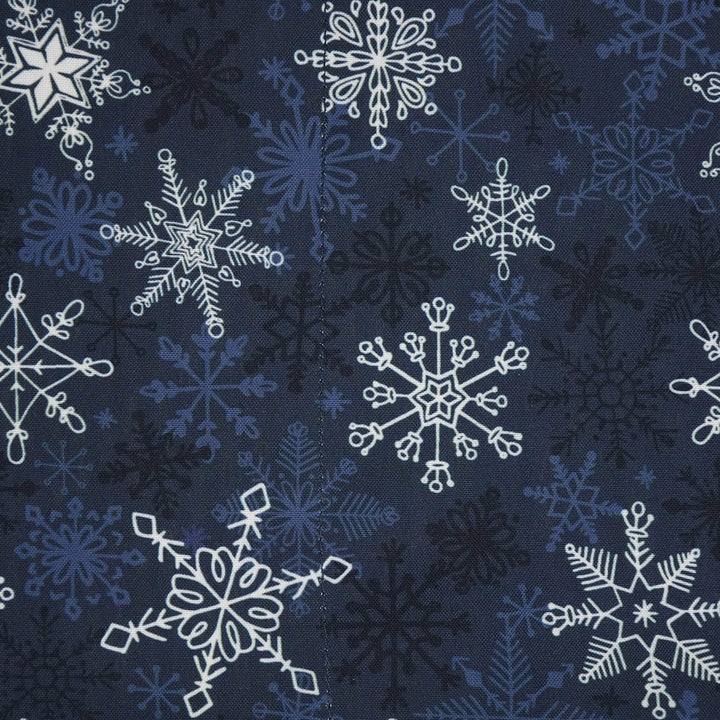 Emballage cadeau en tissu - Flocons de neige bleus