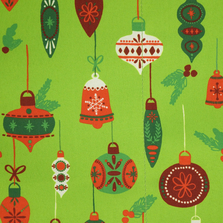 Green Christmas Balls - Fabric Gift Wrap
