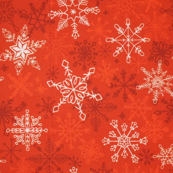 Red Snowflakes - Fabric Gift Wrap