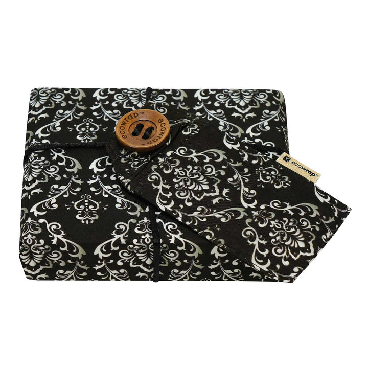 Black Damask - Fabric Gift Wrap