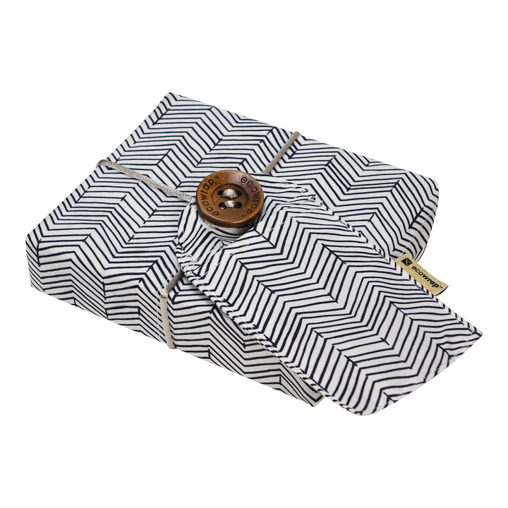 Grey Chevron - Fabric Gift Wrap