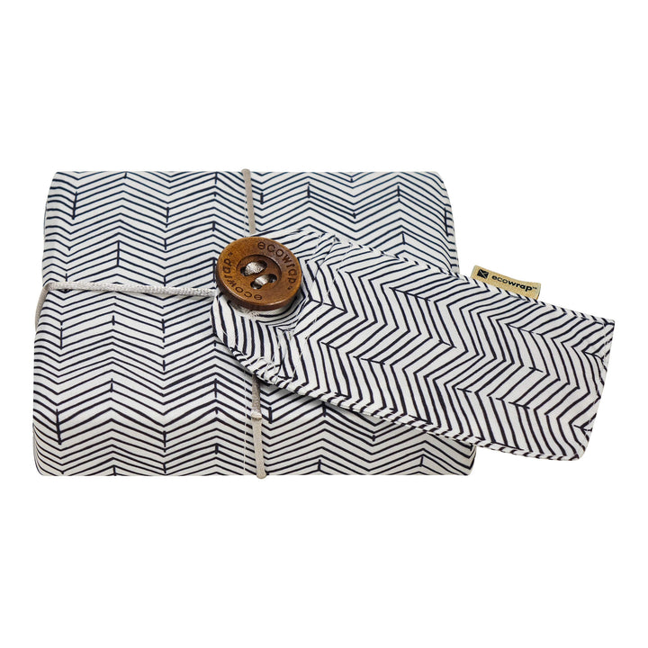 Grey Chevron - Fabric Gift Wrap