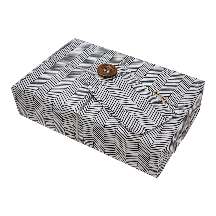 Grey Chevron - Fabric Gift Wrap