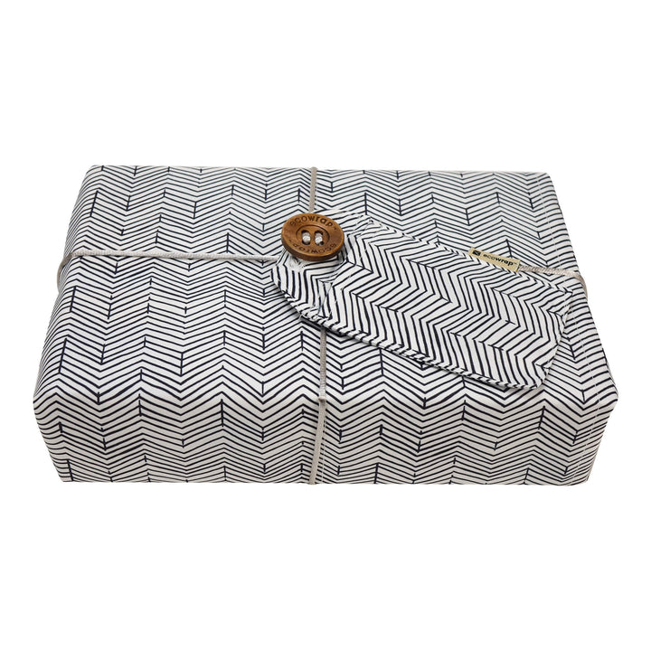 Grey Chevron - Fabric Gift Wrap