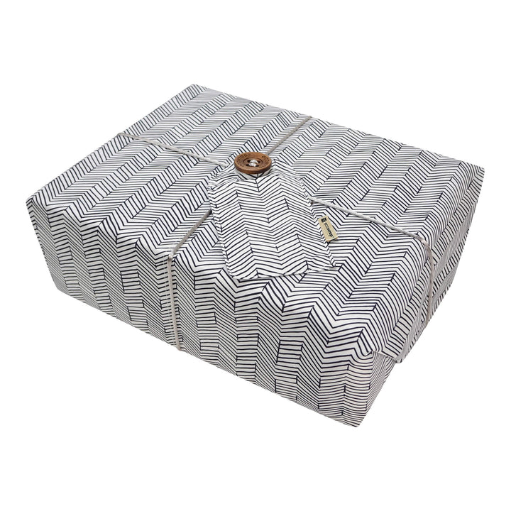Grey Chevron - Fabric Gift Wrap
