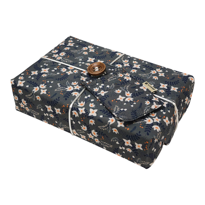 Emballage cadeau en tissu - Floral violet