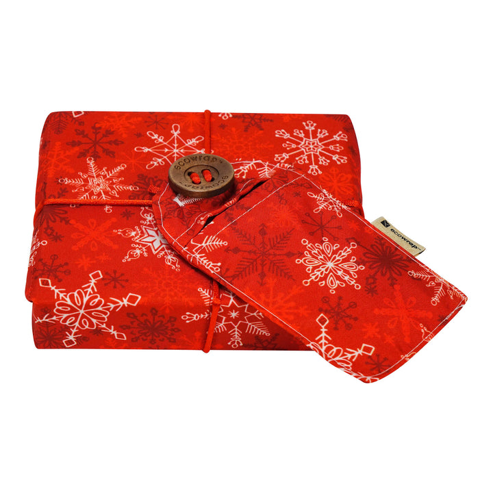 Red Snowflakes - Fabric Gift Wrap