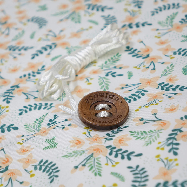 White Floral - Fabric Gift Wrap