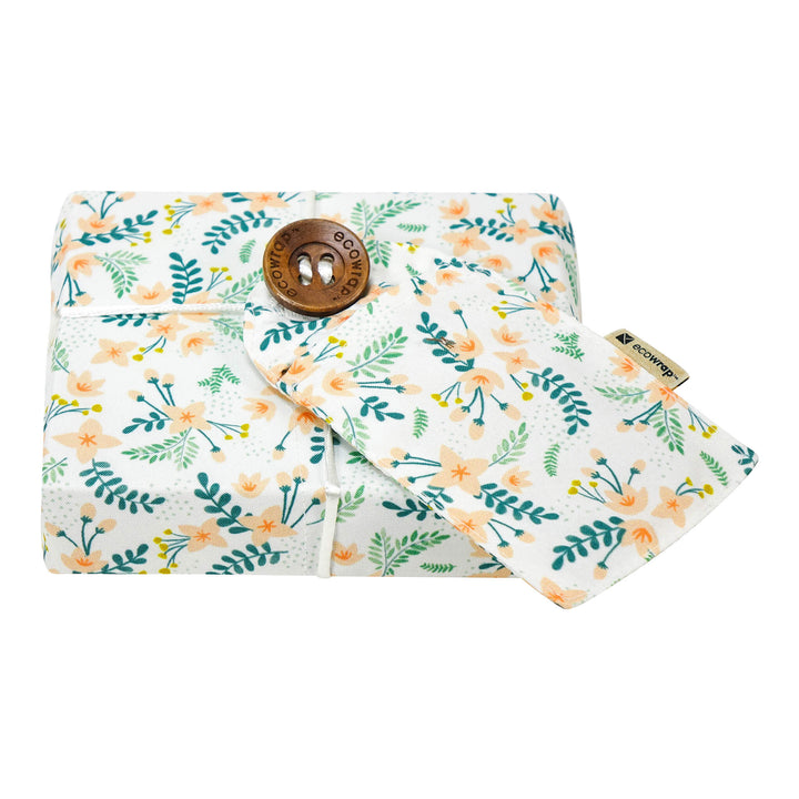 White Floral - Fabric Gift Wrap