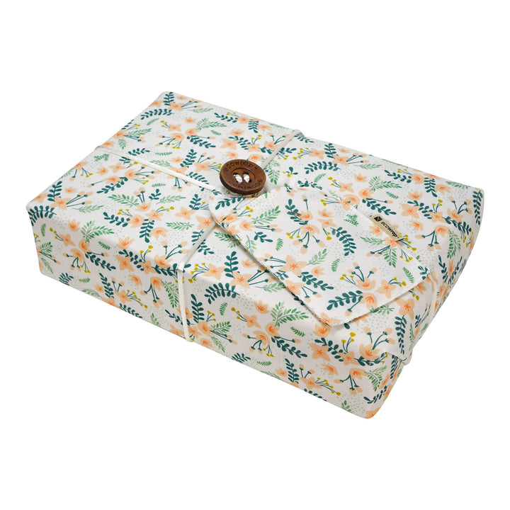 White Floral - Fabric Gift Wrap