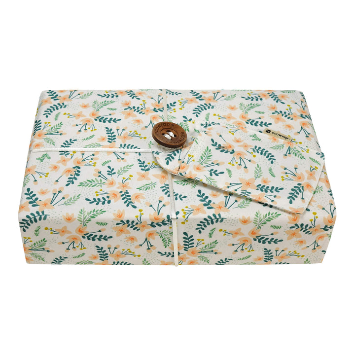 White Floral - Fabric Gift Wrap