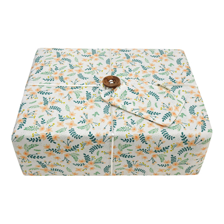 White Floral - Fabric Gift Wrap