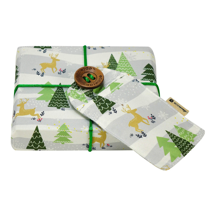 Emballage cadeau en tissu - Hiver doux