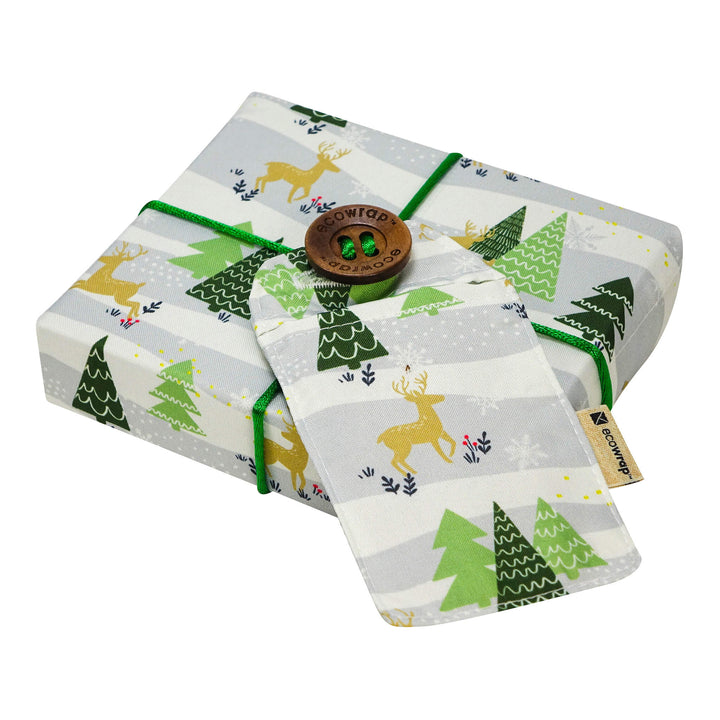 Emballage cadeau en tissu - Hiver doux