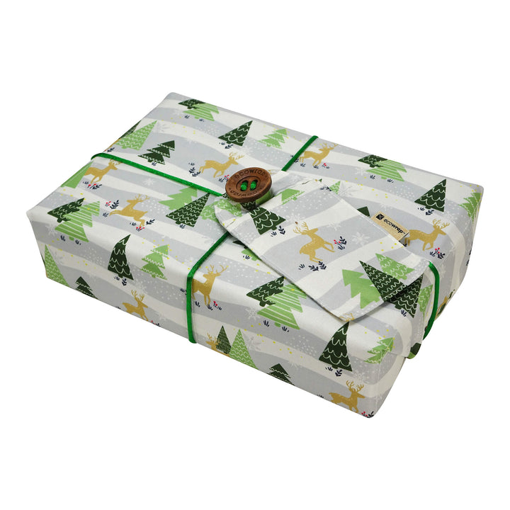 Emballage cadeau en tissu - Hiver doux