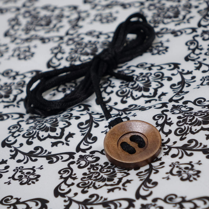 Emballage cadeau en tissu - Damask blanc