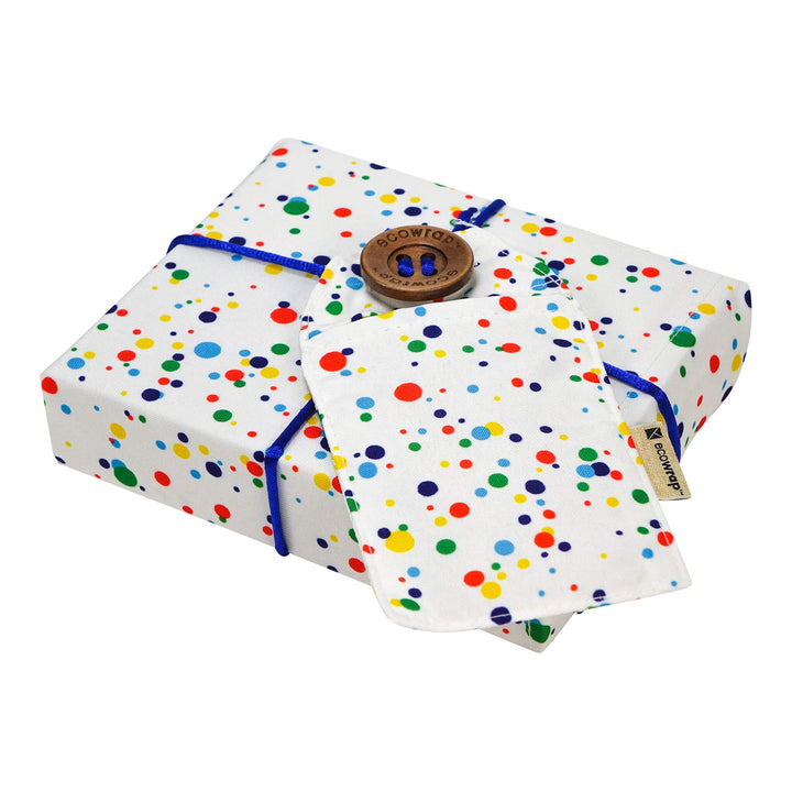 Emballage cadeau en tissu - Confettis