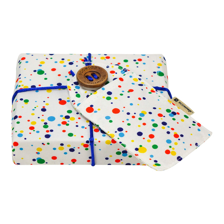 Emballage cadeau en tissu - Confettis