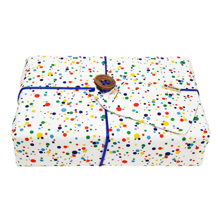 Emballage cadeau en tissu - Confettis