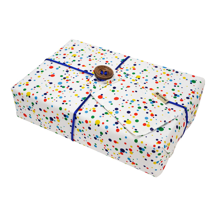 Emballage cadeau en tissu - Confettis