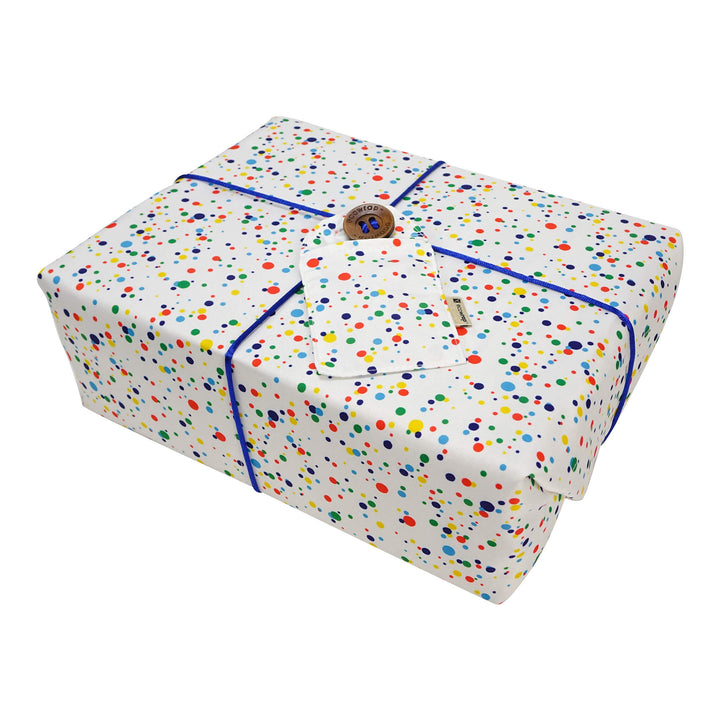 Emballage cadeau en tissu - Confettis