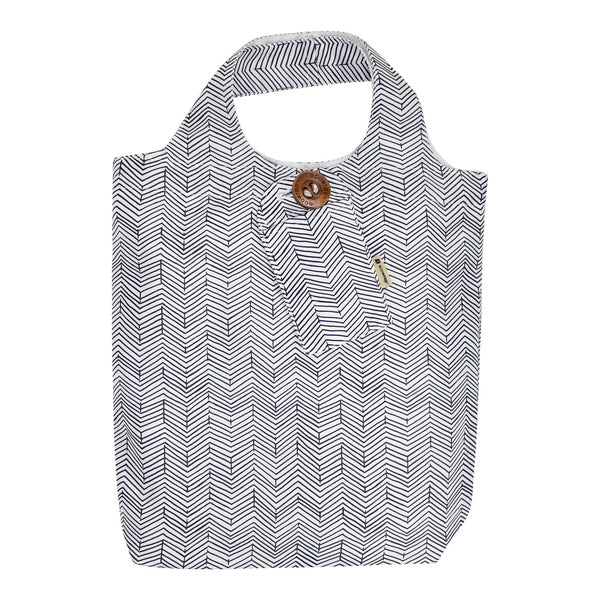 Grey Chevron - Fabric Gift Bag