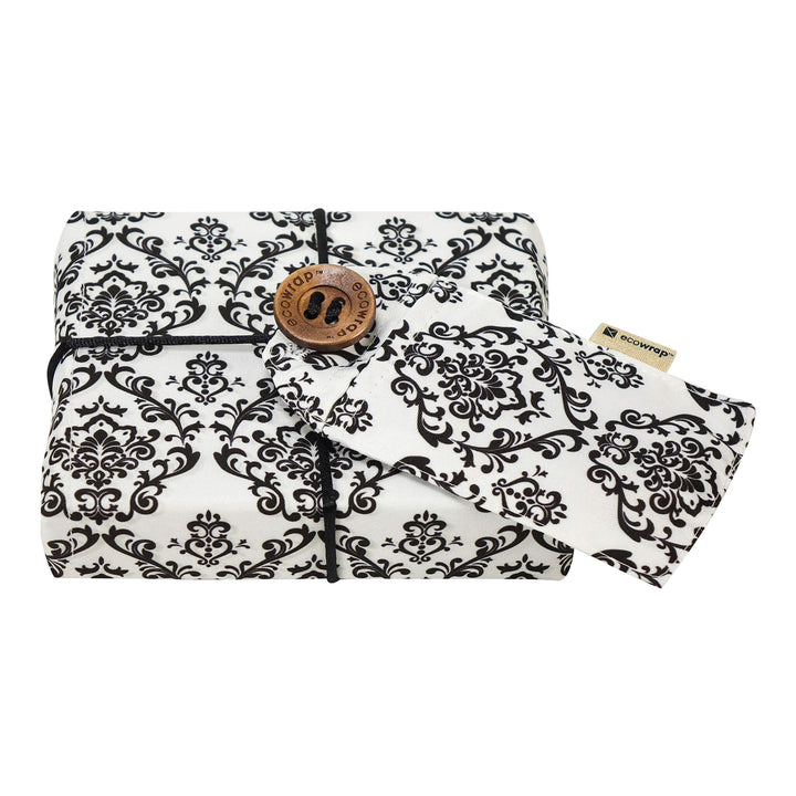 Emballage cadeau en tissu - Damask blanc